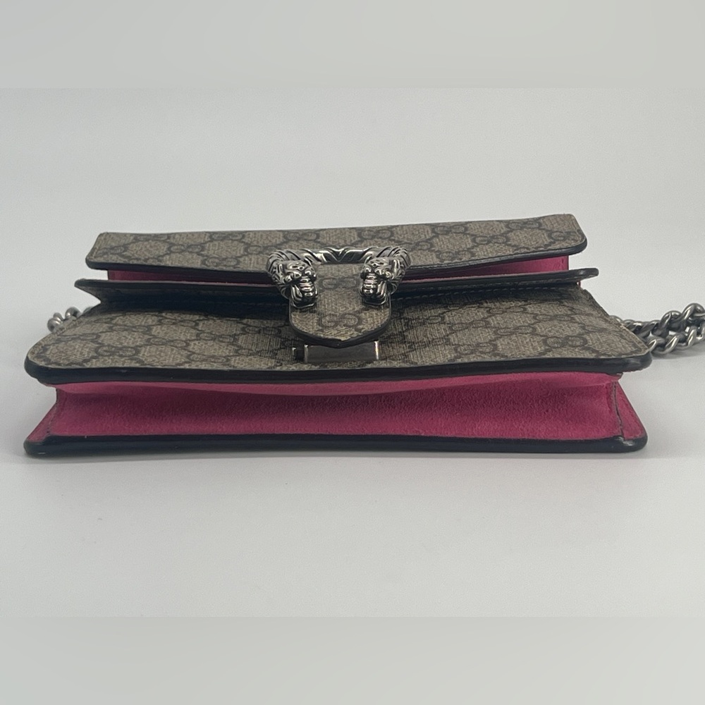 Gucci Dionysus Monogram Canvas Pink Shoulder Bag - Picture 5 of 9